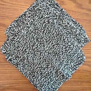 Black and White Knit Coasters